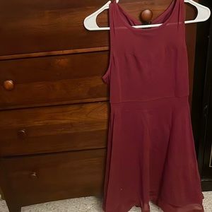 Dark Red Dress Express Size Medium